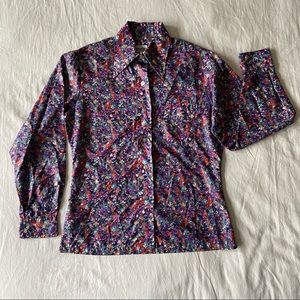 1970’s Button up Floral Blouse